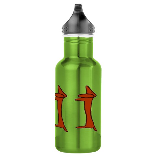 Abstrakte Dackel Hund Trinkflasche (Rechts)