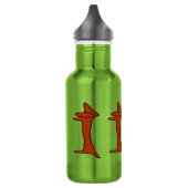 Abstrakte Dackel Hund Trinkflasche (Links)