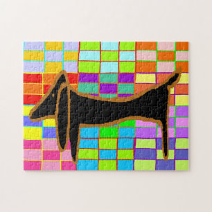 Abstrakte Dackel Jig Saw Puzzle