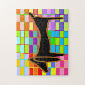 Abstrakte Dackel Jig Saw Puzzle (Vertikal)