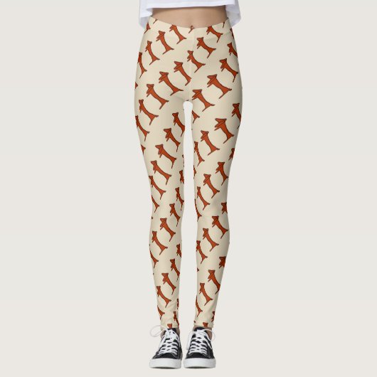 Abstrakte Dackel, Leggings (Vorderseite)
