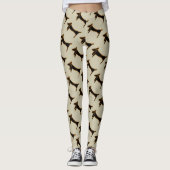 Abstrakte Dackel, Leggings (Vorderseite)