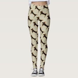 Abstrakte Dackel, Leggings