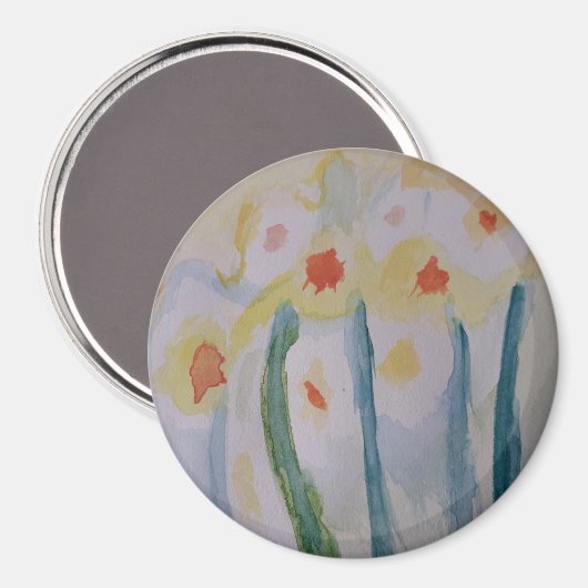 Abstrakte Daffelmagnete Magnet (Vorderseite/Rückseite)