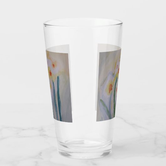 Abstrakte Daffodien Glas (Rechts)