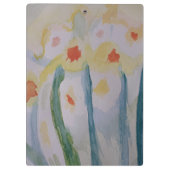 Abstrakte Daffodien Klemmbrett (Rückseite)