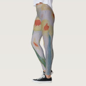 Abstrakte Daffodien Leggings (Links)