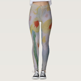 Abstrakte Daffodien Leggings