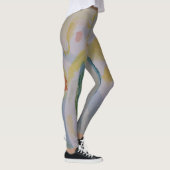 Abstrakte Daffodien Leggings (Rechts)