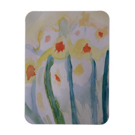 Abstrakte Daffodils Flexible Foto Magnet
