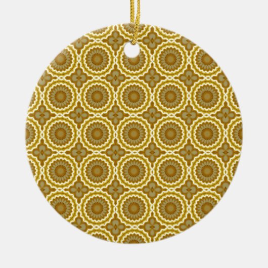 Abstrakte Daisies Keramikornament (Vorne)