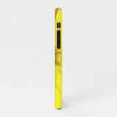 Abstrakte Daisy-Blume in farbenfroher, lebhafter G iPhone Hülle (Linke Seite)