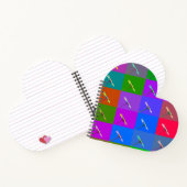 Abstrakte Daisy Squares Notizblock (Innenseite)