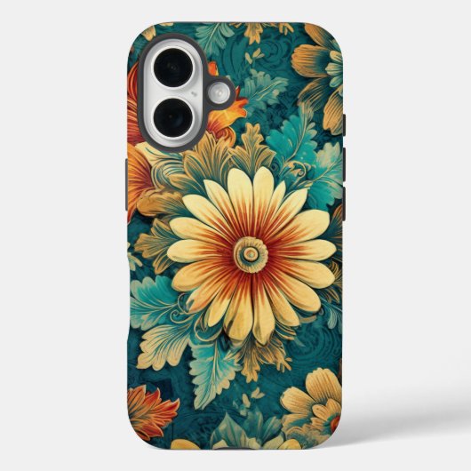Abstrakte Dämmerung und Blätter Botanische Illustr Case-Mate iPhone Hülle (Rückseite)