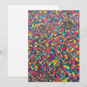 Abstrakte Dankeskarte (Vorne/Hinten)