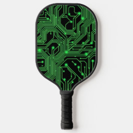 Abstrakte Darstellung der grünen Schalttafel Pickleball Schläger