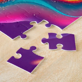 Abstrakte Darstellung des pulsierenden Pferdes Puzzle (Seite)