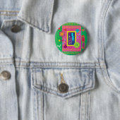 Abstrakte Darstellung des Zell-Matisse-Stils Button (Beispiel)