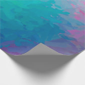 Abstrakte Darstellung grüner Impressionistischer I Geschenkpapier (Ecke)