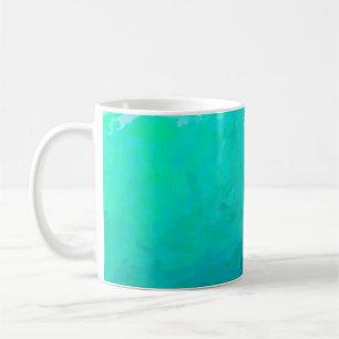 Abstrakte Darstellung grüner Impressionistischer I Kaffeetasse
