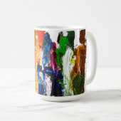 Abstrakte Darstellung menschlicher Figuren in Bewe Kaffeetasse (VorderseiteRechts)