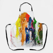 Abstrakte Darstellung menschlicher Figuren in Bewe Schürze (Vorderseite)