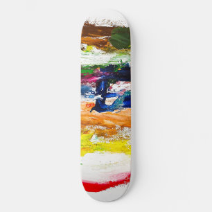 Abstrakte Darstellung menschlicher Figuren in Bewe Skateboard