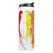 Abstrakte Darstellung menschlicher Figuren in Bewe Thermosbecher (Nach links gedreht)