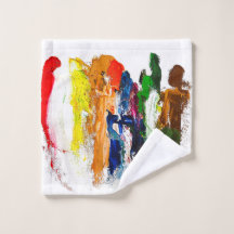 Abstrakte Darstellung menschlicher Figuren in Bewe