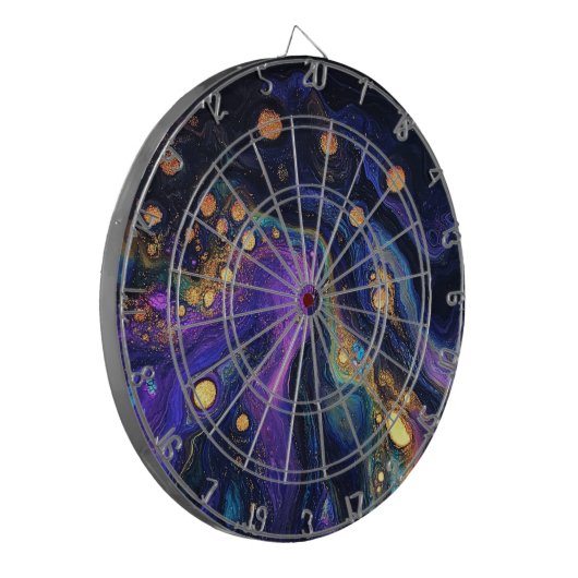 Abstrakte Dartboard Dartscheibe (Vorderseite Links)