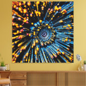 Abstrakte Datenströmung Leinwanddruck (Insitu (Wohnzimmer))