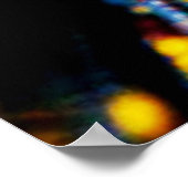 Abstrakte Datenströmung Poster (Ecke)