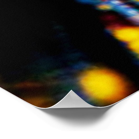 Abstrakte Datenströmung Poster (Ecke)