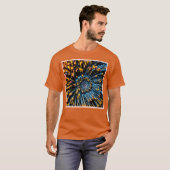 Abstrakte Datenströmung T-Shirt (Vorne ganz)