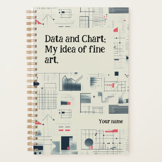 Abstrakte Datenvisualisierung - Individueller Plan Planer (Vorderseite)