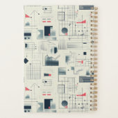 Abstrakte Datenvisualisierung - Individueller Plan Planer (Rückseite)