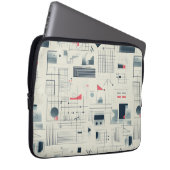 Abstrakte Datenvisualisierung - Notebookgehäuse Laptopschutzhülle (Vorne Rechts)