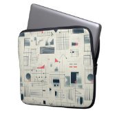 Abstrakte Datenvisualisierung - Notebookgehäuse Laptopschutzhülle (Vorderseite Links)