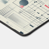 Abstrakte Datenvisualisierung Schreibtischunterlage (Ecke)