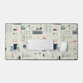 Abstrakte Datenvisualisierung Schreibtischunterlage (Tastatur & Maus)