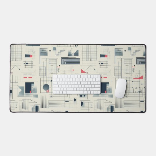 Abstrakte Datenvisualisierung Schreibtischunterlage (Tastatur & Maus)