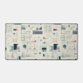 Abstrakte Datenvisualisierung Schreibtischunterlage (Vorderseite)