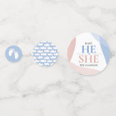 Abstrakte Dekoration des geschlechtsspezifischen P Konfetti (Vorderseiten)