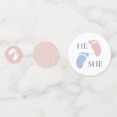 Abstrakte Dekoration des geschlechtsspezifischen P Konfetti (Rückseiten)