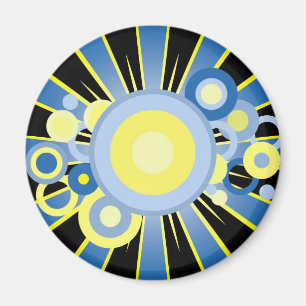 Abstrakte Dekoration Magnet