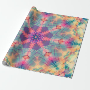 Abstrakte Dekoration mit mehrfarbiger Textur. Hell Geschenkpapier