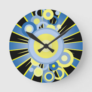 Abstrakte Dekoration Runde Wanduhr