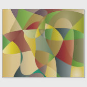 Abstrakte dekorative farbenfrohe Hintergrundabstra Geschenkpapier (Flach)