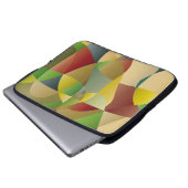 Abstrakte dekorative farbenfrohe Hintergrundabstra Laptopschutzhülle (Vorne Knopf)