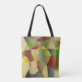 Abstrakte dekorative farbenfrohe Hintergrundabstra Tasche (Rückseite)